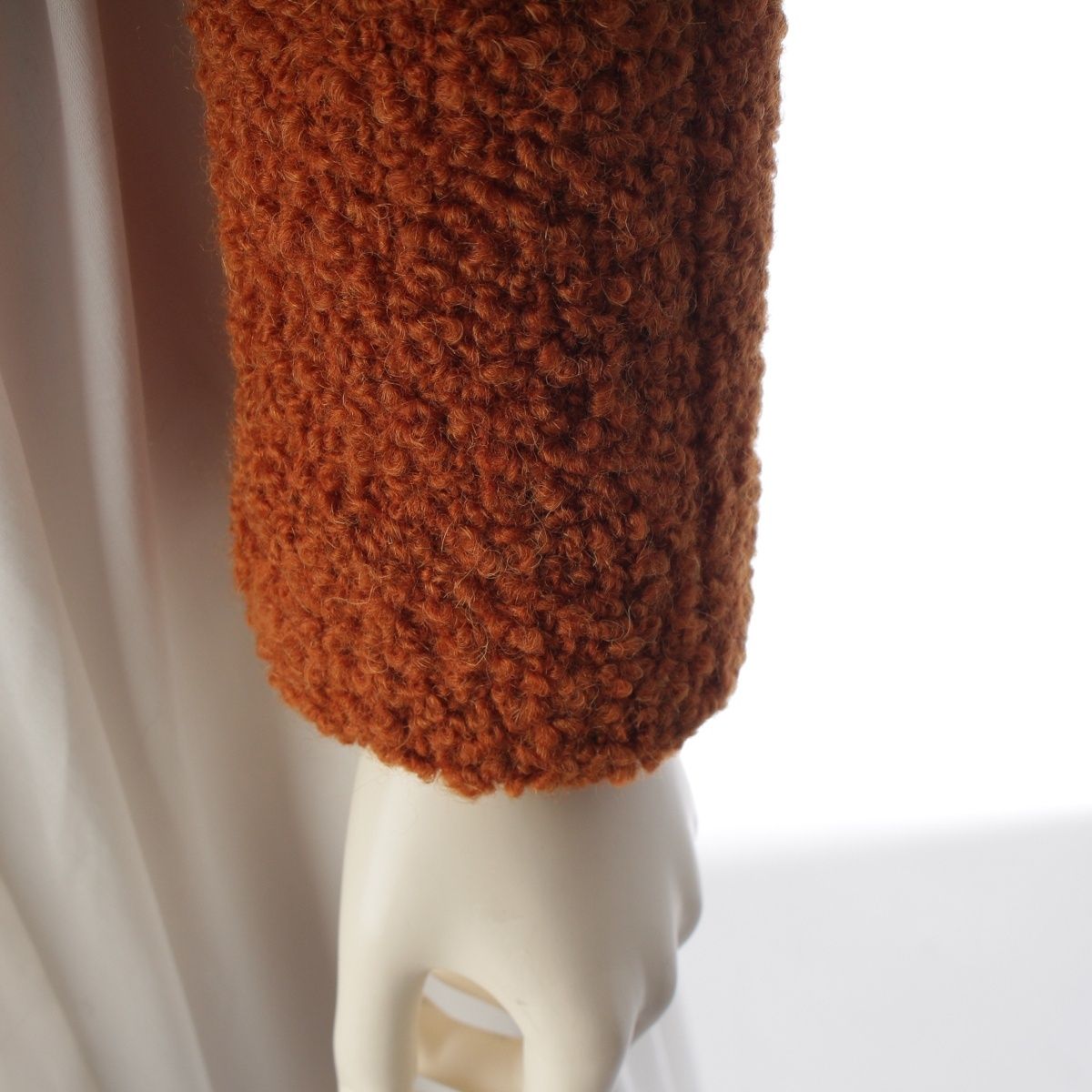 Gucci Wool Mohair Alpaca Tweed Color Jacket Brown 36 — view 6