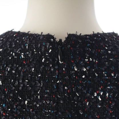 Dior Raf Simons Era Wool Short Sleeve Tweed Dress Black White Multicolor — view 7