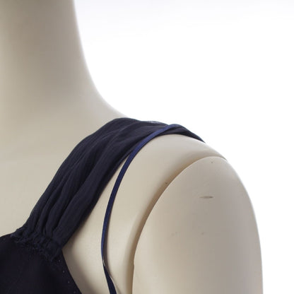 Louis Vuitton Silk Lining Bustier Camisole Top Navy 34 — view 6