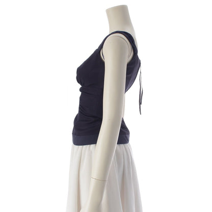 Louis Vuitton Silk Lining Bustier Camisole Top Navy 34 — view 3