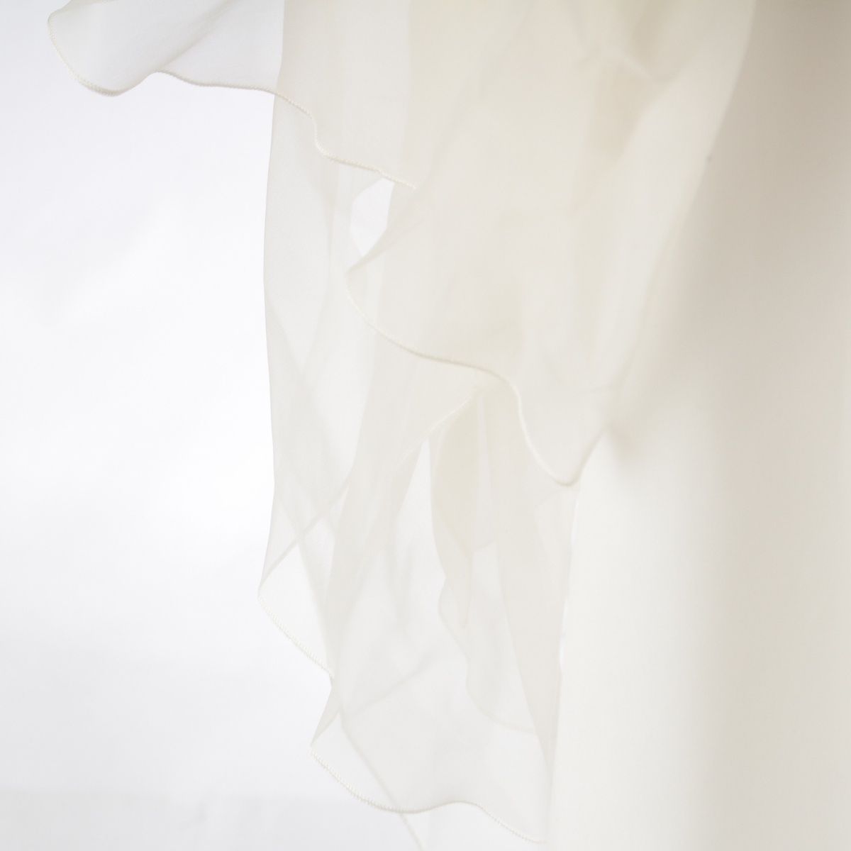 Gucci Silk GG Logo Shawl Bolero Top White Scarf — view 8