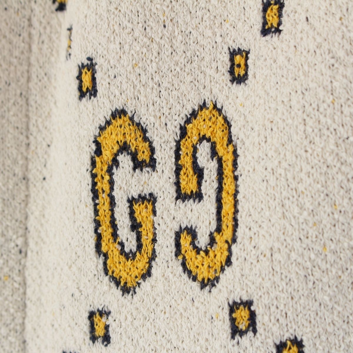 Gucci Cotton Nylon GG Pattern Shorts White Yellow — view 6