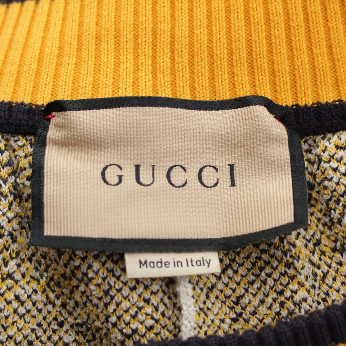 Gucci Cotton Nylon GG Pattern Shorts White Yellow — view 7