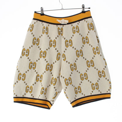 Gucci Cotton Nylon GG Pattern Shorts White Yellow
