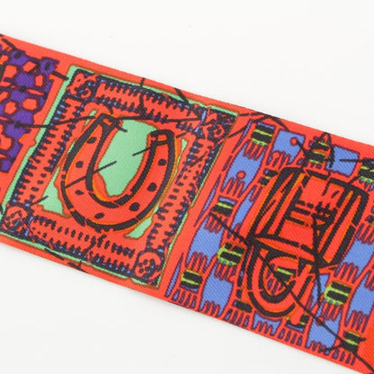 Hermes Twilly le Boubou Silk Scarf Orange — view 5
