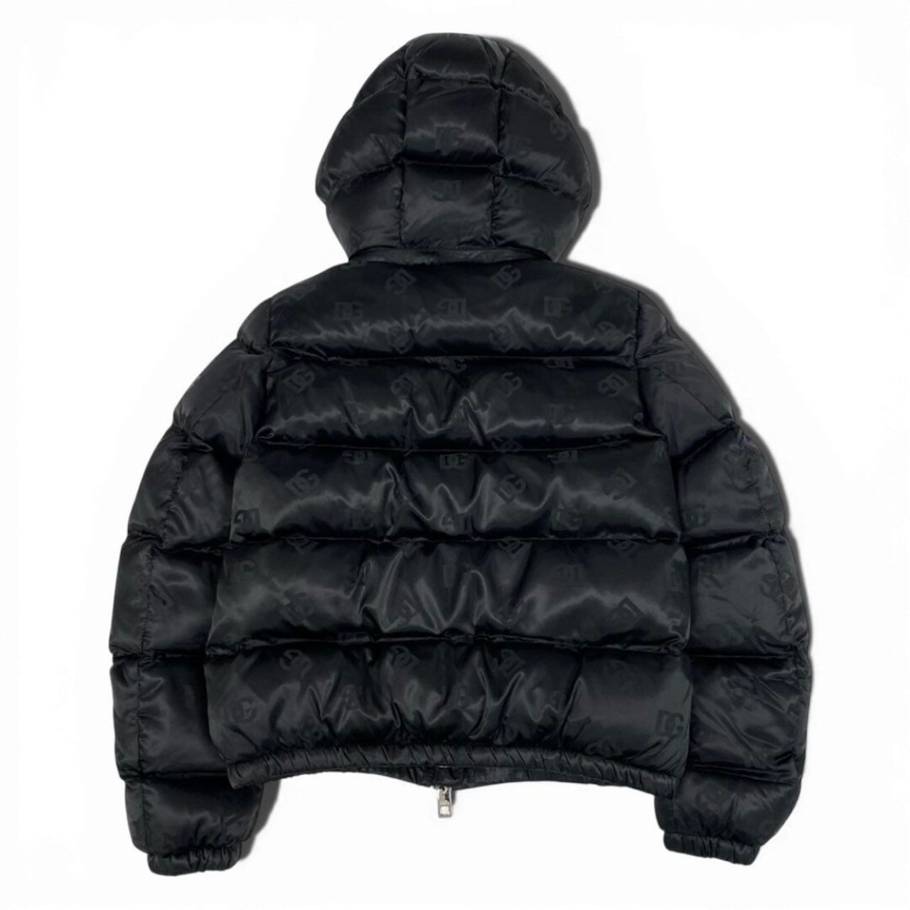 Dolce & Gabbana Regular Price DG Logo Patted Satin Jacquard Down Jacket — view 3