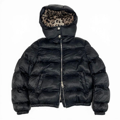 Dolce & Gabbana Regular Price DG Logo Patted Satin Jacquard Down Jacket — view 2
