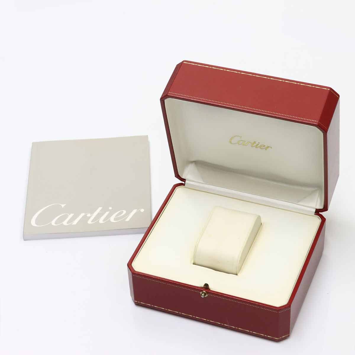 Cartier Santos Galbe SM Watch Date Silver YG Yellow Gold Automatic Winding — view 2