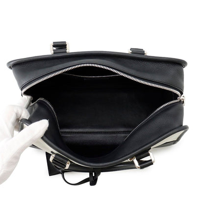 Loewe Handbag Amazona 28 Limited Edition Bicolor Leather White Black — view 5