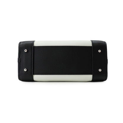 Loewe Handbag Amazona 28 Limited Edition Bicolor Leather White Black — view 3