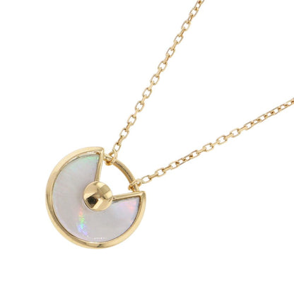 Cartier Necklace Amulet de XS Mother of Pearl Diamond 18k Yellow Gold Pendant — view 3