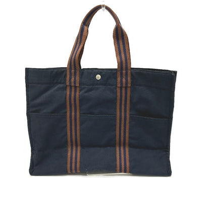 Hermes Handbag Fourre Tout GM Canvas Navy