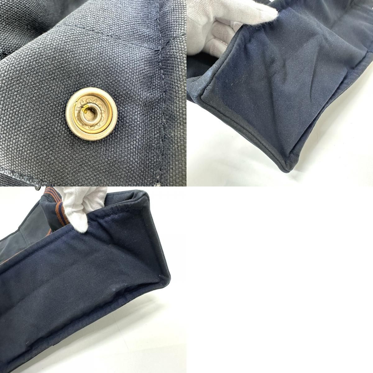 Hermes Handbag Fourre Tout GM Canvas Navy — view 9