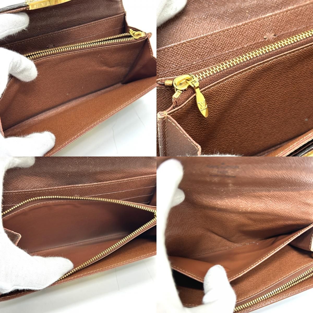 Louis Vuitton Wallet Etoile Portefeuille Sarah Monogram Canvas Brown — view 8