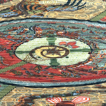 Hermes Scarf Australian Dream Memories Silk Green — view 7