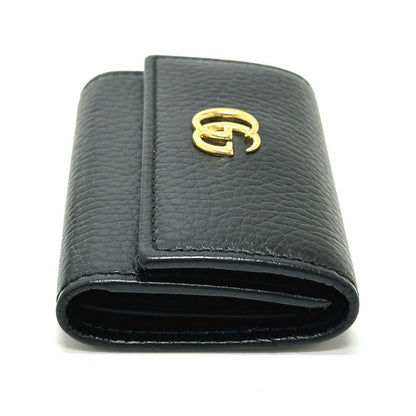 Gucci Key Case GG Marmont Leather Black Key Holder — view 4