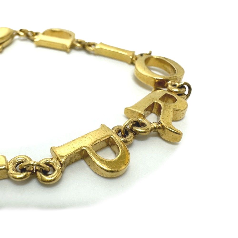Dior Bracelet Paris Logo Metal Gold — view 3