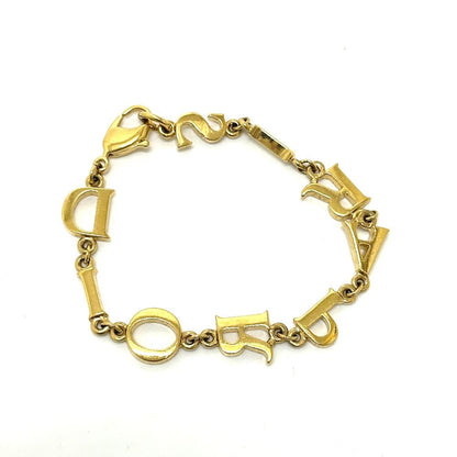 Dior Bracelet Paris Logo Metal Gold — view 2