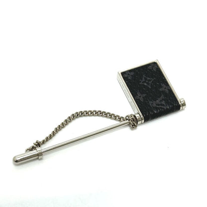 Louis Vuitton Brooch Lapel Pin Monogram Eclipse Canvas Black — view 2