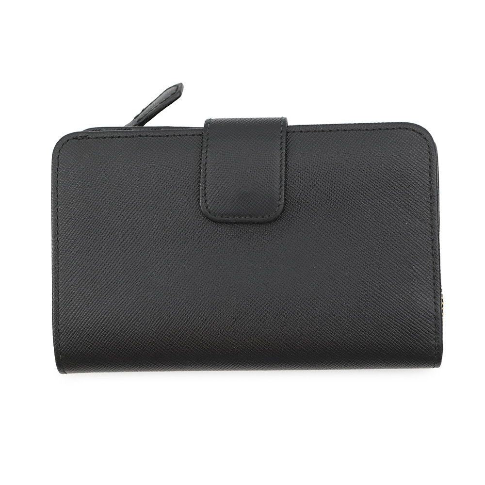 Prada Bifold Wallet Logo Saffiano Black — view 3