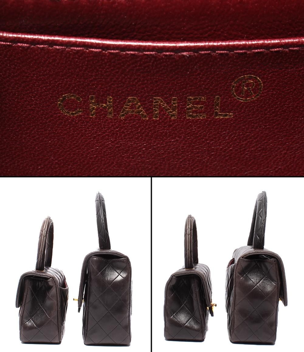 Chanel Handbag Parent Child Bag Top Handle Quilted Gold Lambskin — view 4