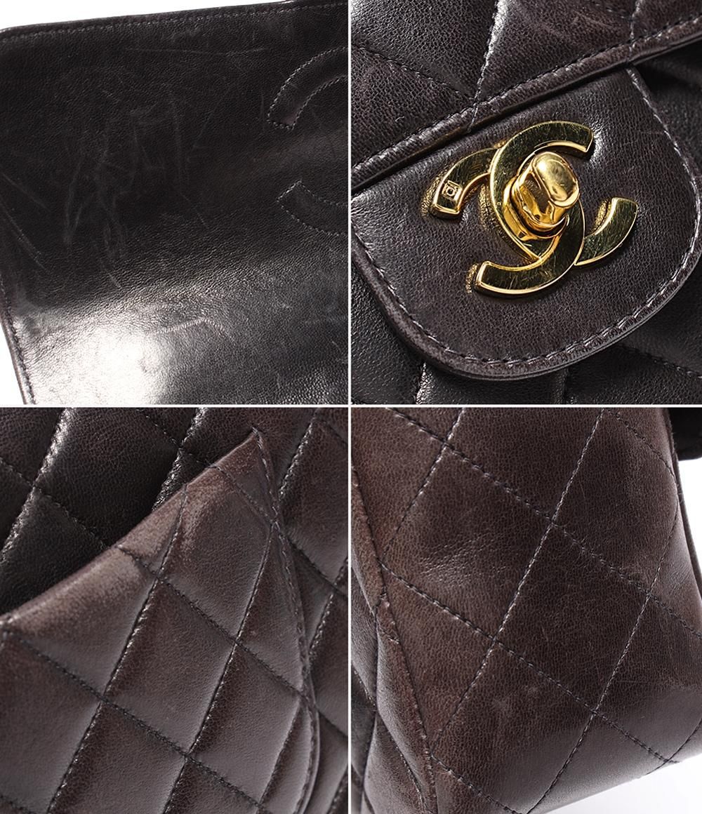 Chanel Handbag Parent Child Bag Top Handle Quilted Gold Lambskin — view 9