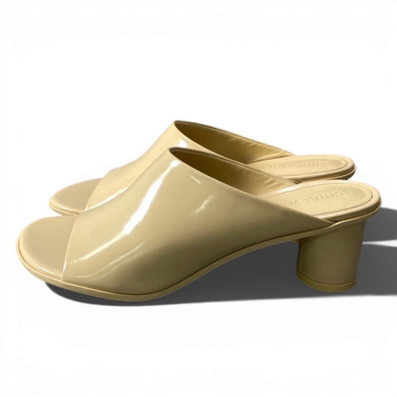 Bottega Veneta Open Patent Leather Sandals — view 2