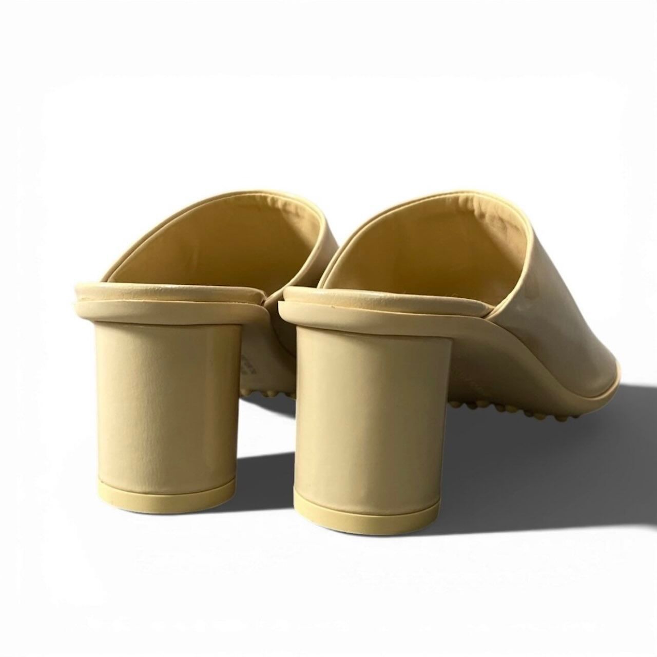 Bottega Veneta Open Patent Leather Sandals — view 3