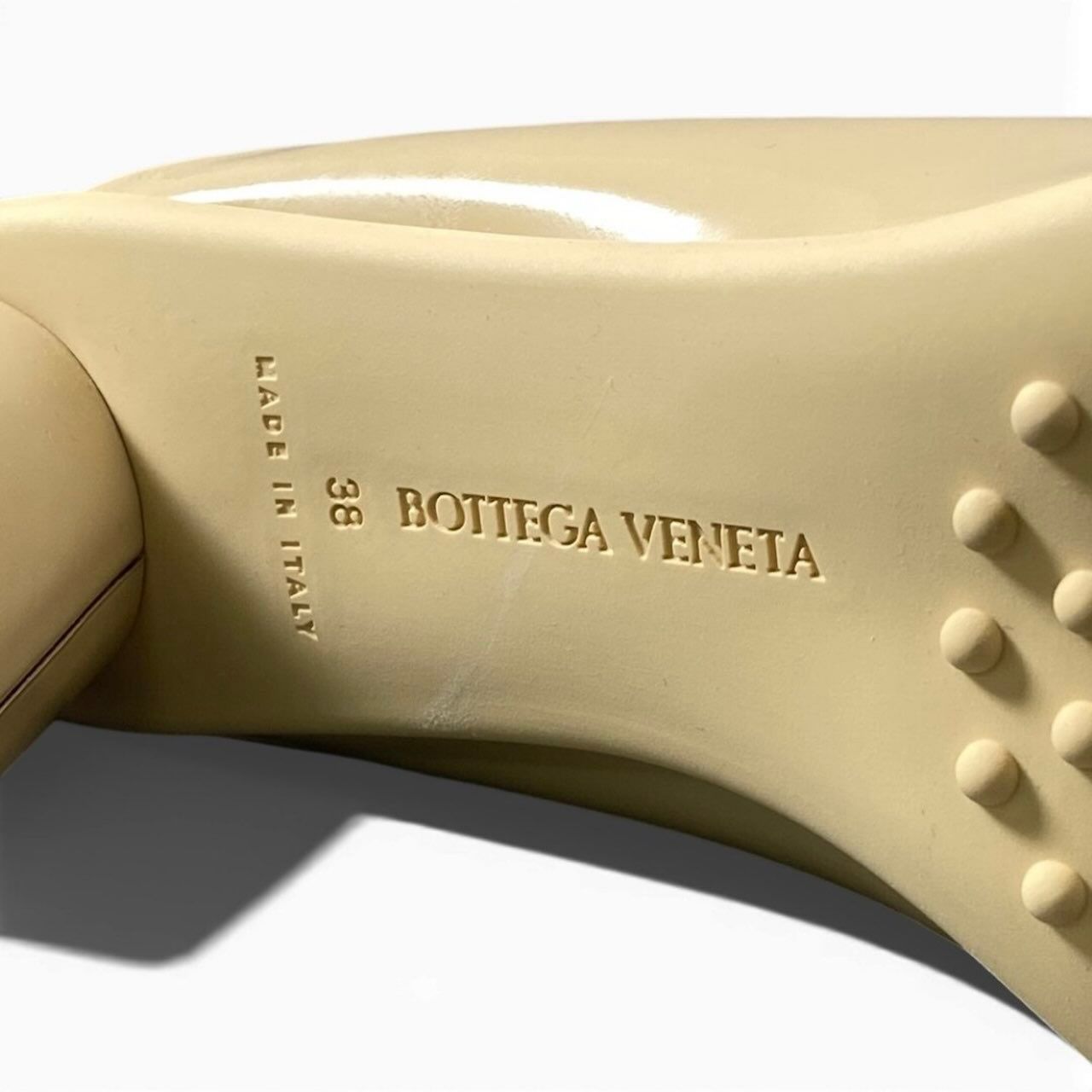 Bottega Veneta Open Patent Leather Sandals — view 8