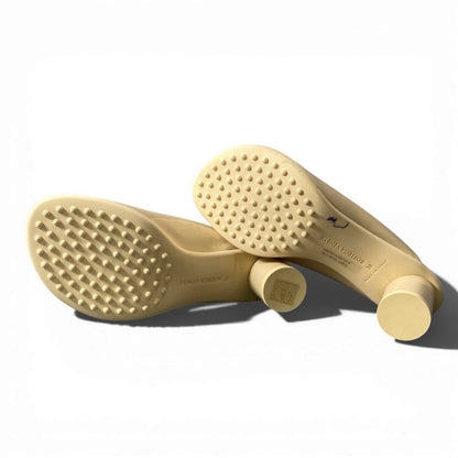 Bottega Veneta Open Patent Leather Sandals — view 7