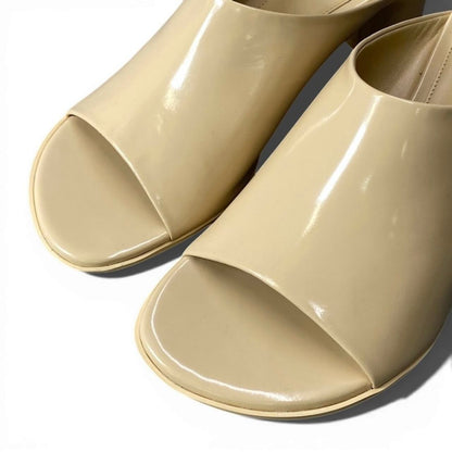 Bottega Veneta Open Patent Leather Sandals — view 5