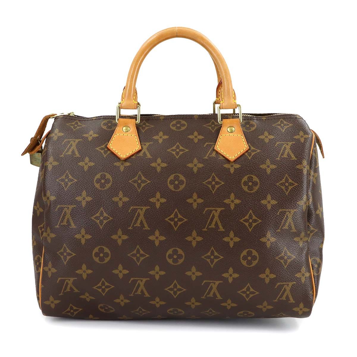Louis Vuitton Monogram Speedy 30 Hand Bag Brown Gold — view 2