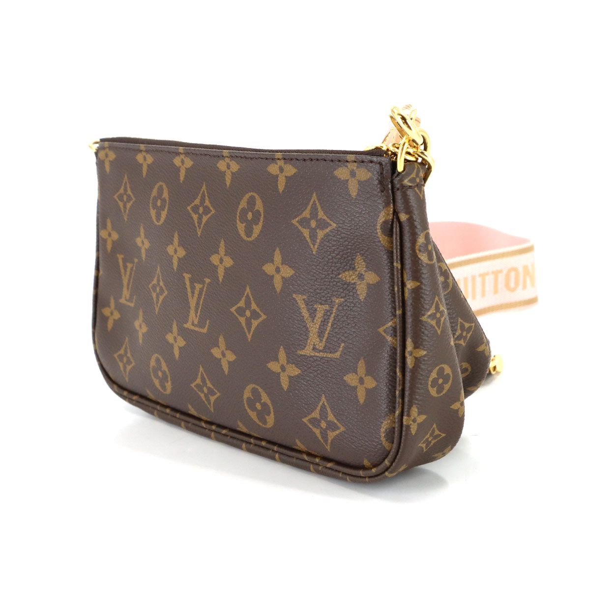 Louis Vuitton Monogram Multy Pochette Shoulder Bag Rose Cles — view 3