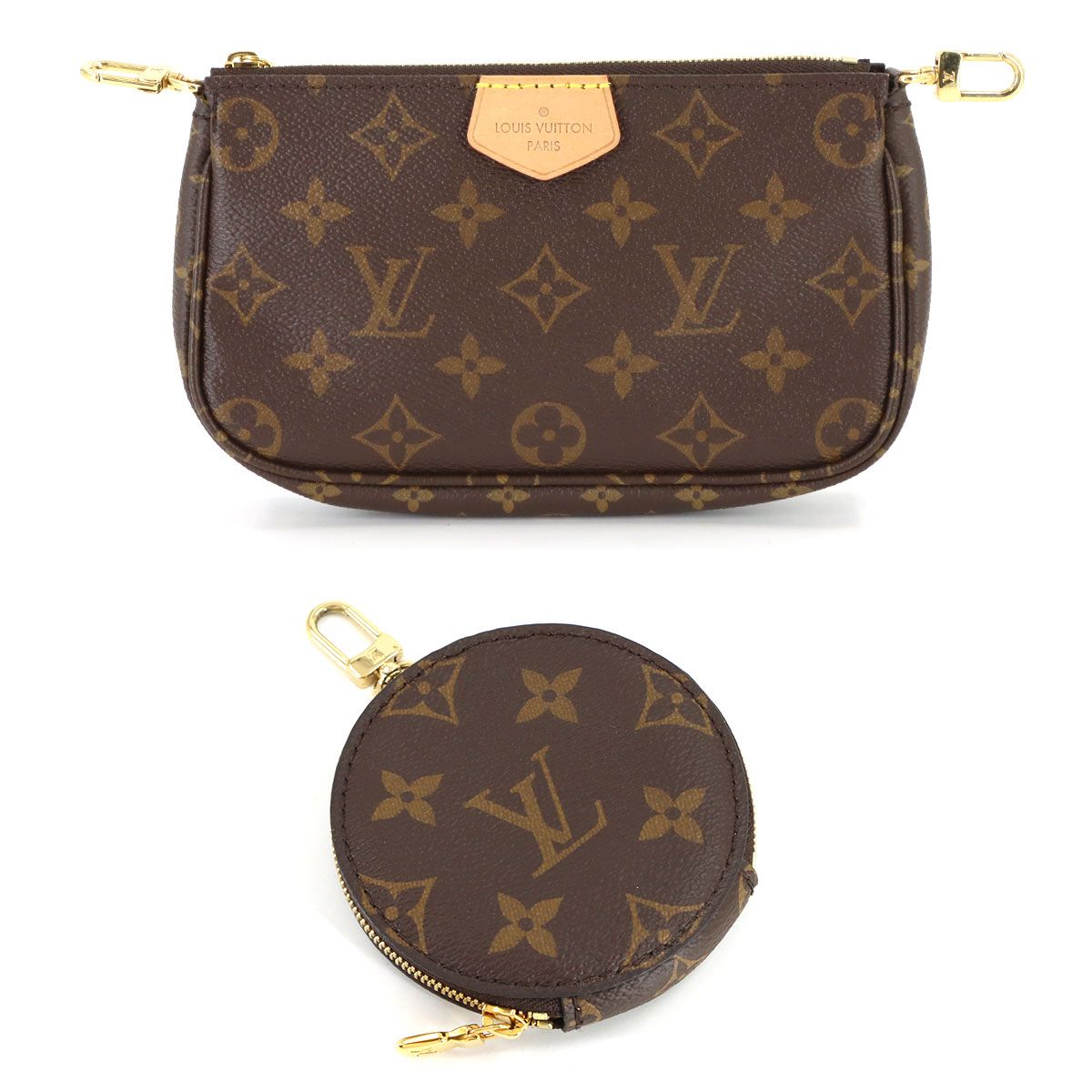 Louis Vuitton Monogram Multy Pochette Shoulder Bag Rose Cles — view 8