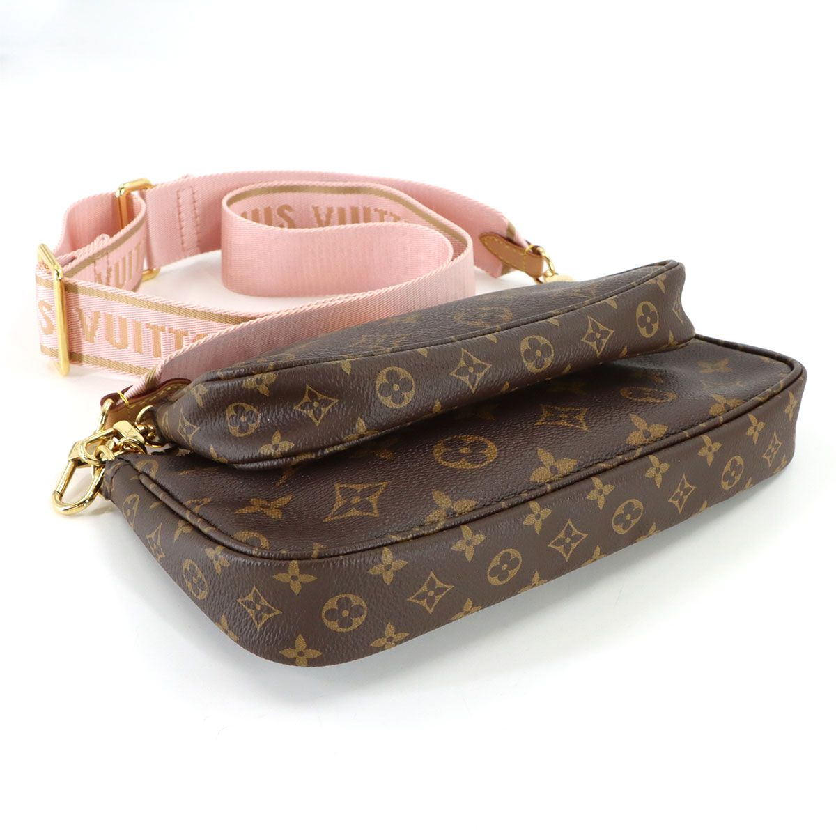 Louis Vuitton Monogram Multy Pochette Shoulder Bag Rose Cles — view 4