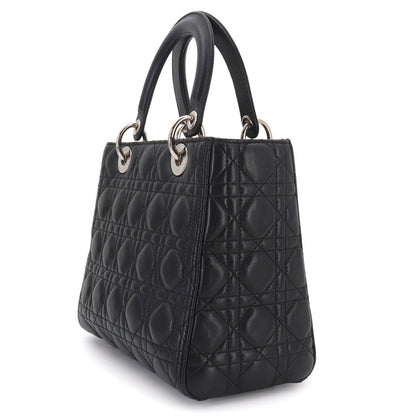 Dior Cannage Lady 2-Way Hand Bag Leather — view 3