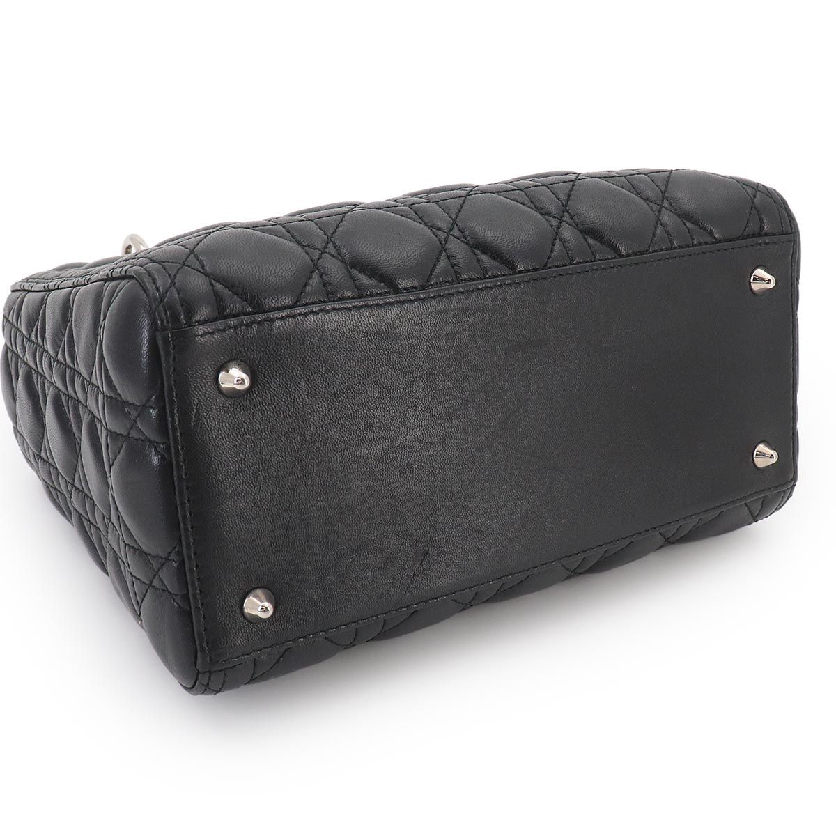 Dior Cannage Lady 2-Way Hand Bag Leather — view 4