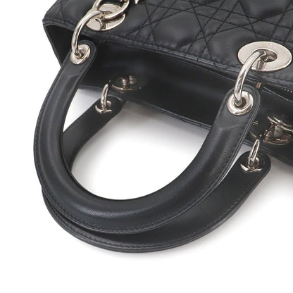 Dior Cannage Lady 2-Way Hand Bag Leather — view 5
