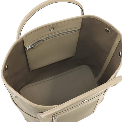 Hermes Garden Party Pocket Vertical Tote Toile Military Negonda — view 6