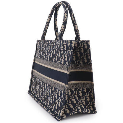 Dior Oblique Book Tote Canvas Navy — view 4