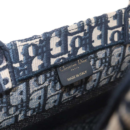 Dior Oblique Book Tote Canvas Navy — view 8