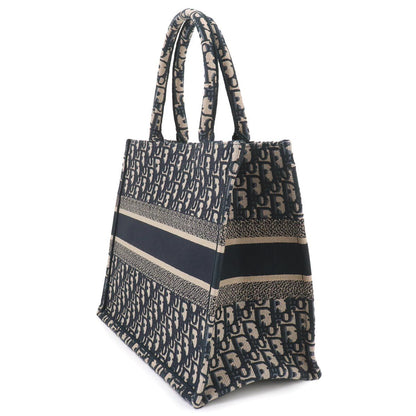 Dior Oblique Book Tote Canvas Navy — view 3