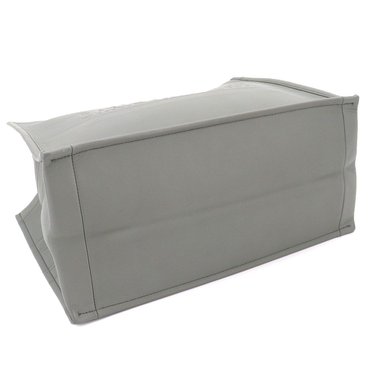 Dior Book Tote Leather Gray Medium — view 4