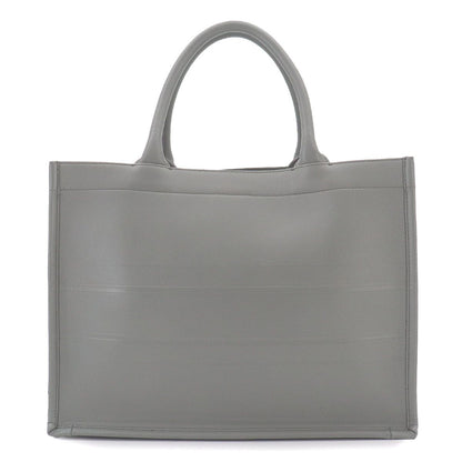 Dior Book Tote Leather Gray Medium — view 2