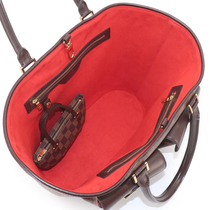 Louis Vuitton Damier Manosque GM Tote Ebene Brown Gold — view 7