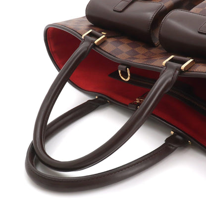 Louis Vuitton Damier Manosque GM Tote Ebene Brown Gold — view 5