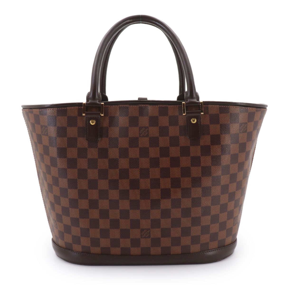 Louis Vuitton Damier Manosque GM Tote Ebene Brown Gold — view 3