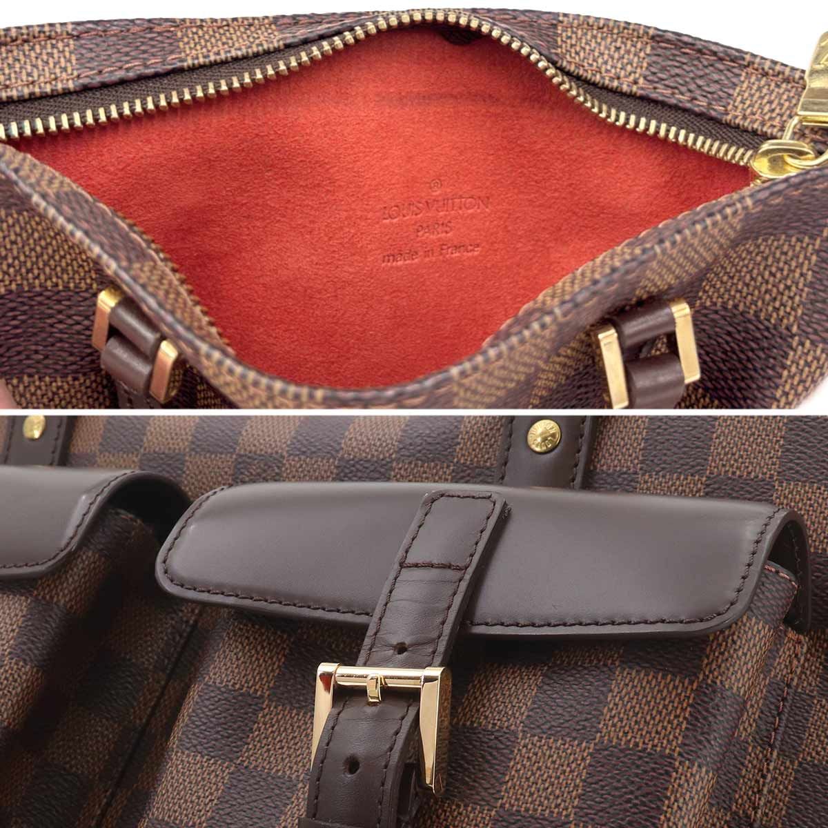 Louis Vuitton Damier Manosque GM Tote Ebene Brown Gold — view 9