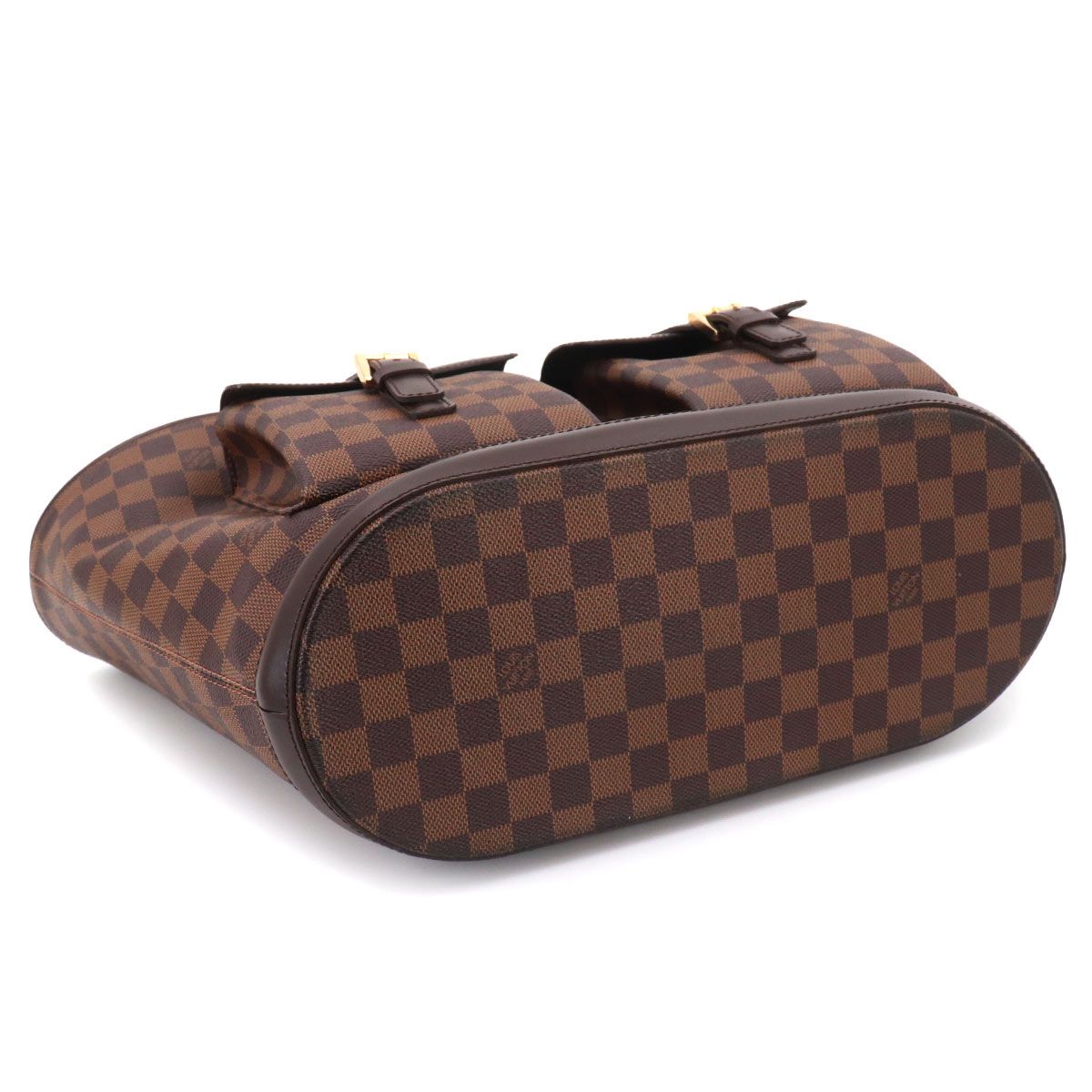 Louis Vuitton Damier Manosque GM Tote Ebene Brown Gold — view 6