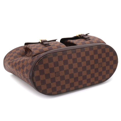 Louis Vuitton Damier Manosque GM Tote Ebene Brown Gold — view 6